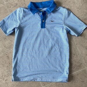 Vineyard Vines Blue Striped Polo Shirt